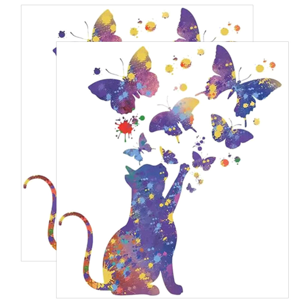 Wall Decal Nursery - 2 Adet Ev Dekorasyonu Kelebek Çocuk