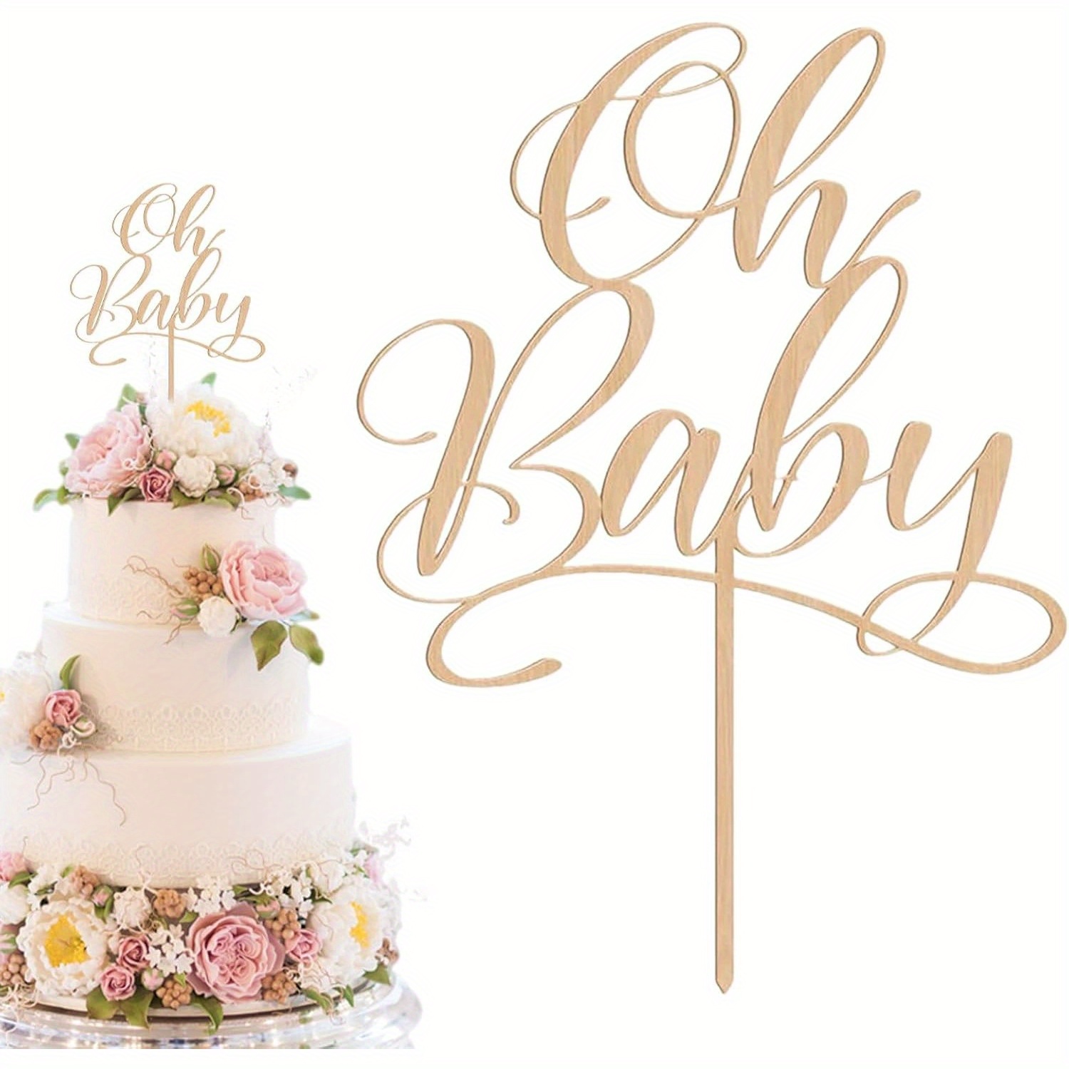 Baby Nursery Letters - 1 adet oh Bebek - Ahşap
