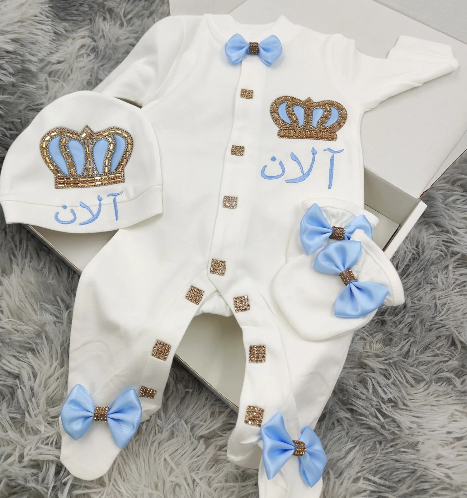 Baby Nursery Outfits - Dollbling İnci Taç Onederful Boho Kreş