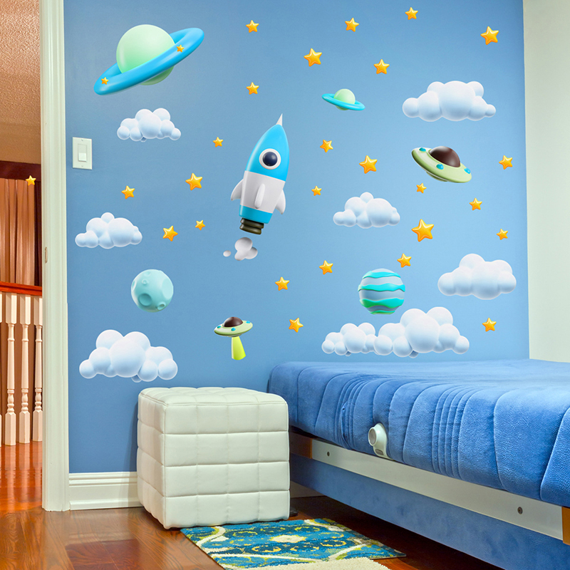 Baby Nursery Vinyl Wall Stickers - Çocuk Odaları Bebek Odası Kreş Ev