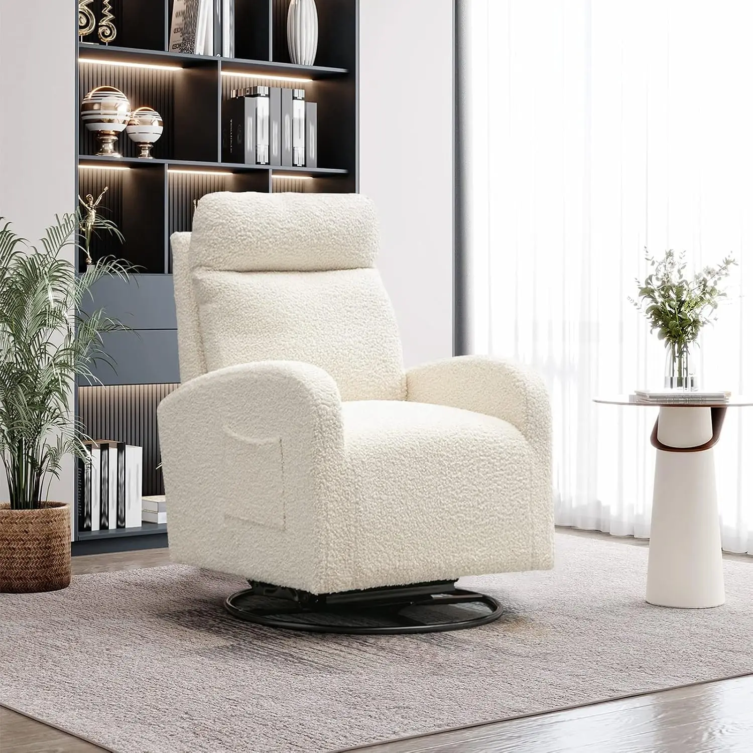 Baby Nursery Glider Chair - Modern Döner Sallanan Sandalye, Bebek Odası