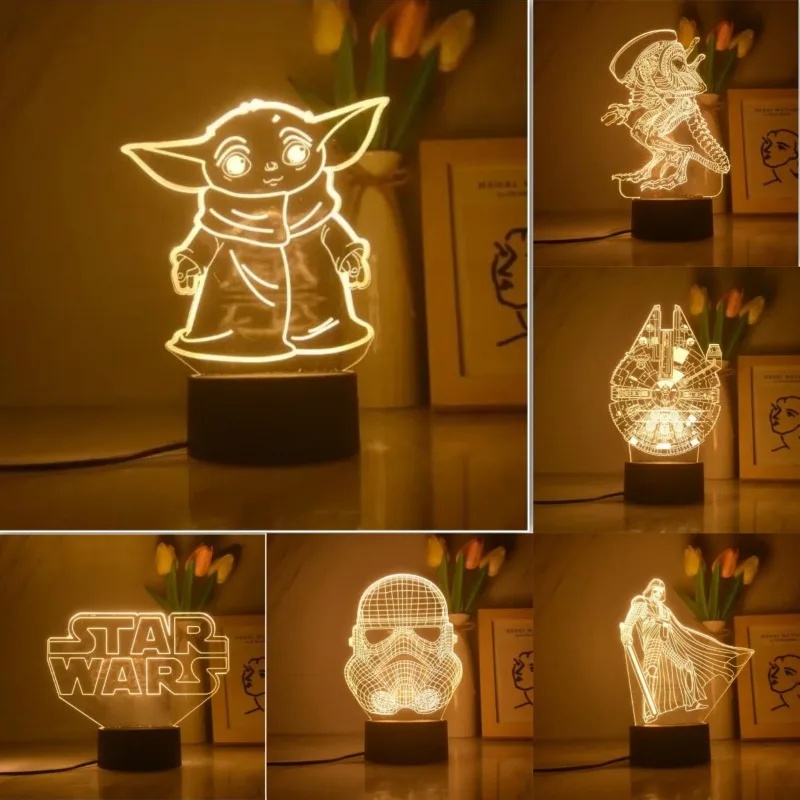 Baby Yoda Nursery - Karikatür 3D Anime Lamba Yoda Bebek