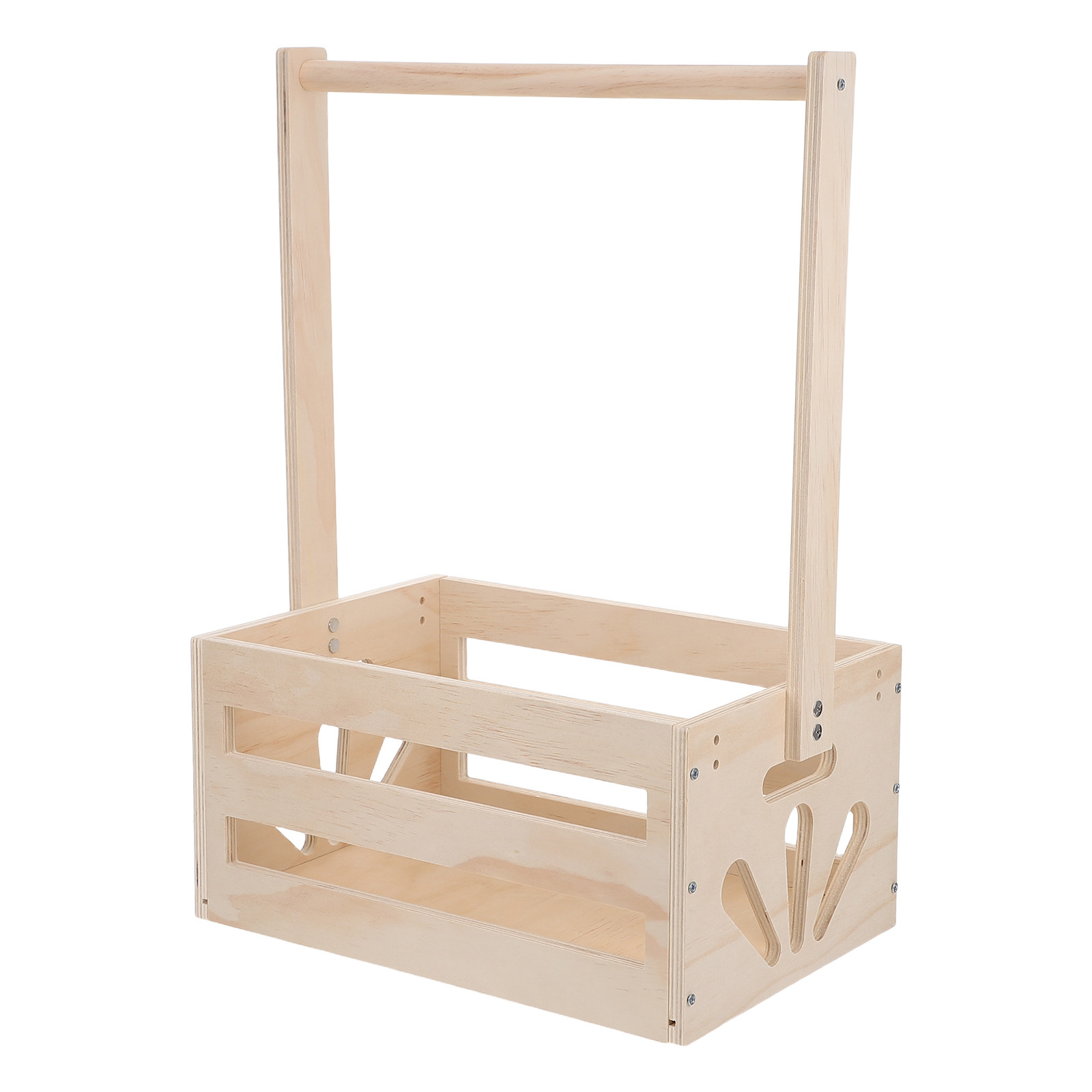 Baby Nursery Closet - Bebek Odası Depolama Kutusu Saplı Ahşap
