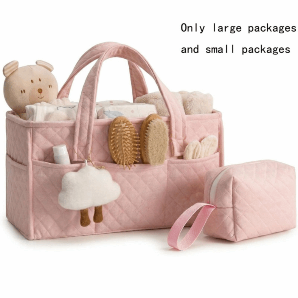 Baby Nursery Essentials - Büyük Kapasiteli Bebek Bezi Düzenleyici, Cepli