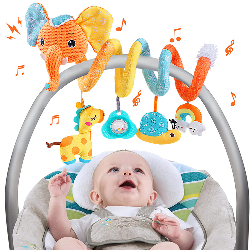Baby Nursery Images - Araba Koltuğu Oyuncaklar Bebek Renkli Fil