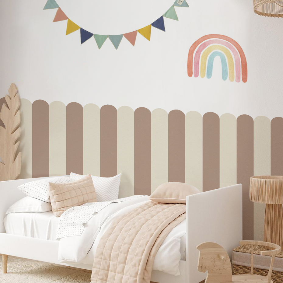 Wall Decal Nursery - Çok renkli Dikey Çizgili Ark Duvar