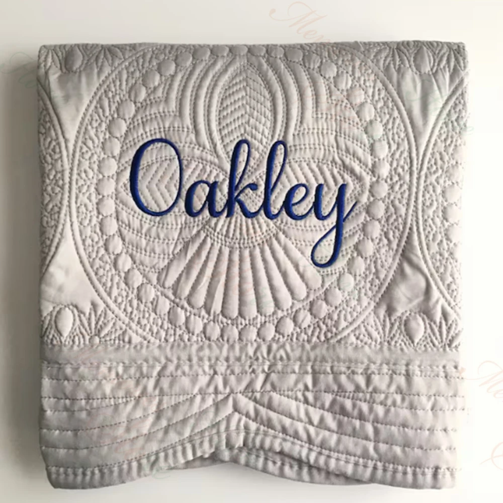 Baby Nursery Quilts - Işlemeli adı bebek kreş yorgan özel