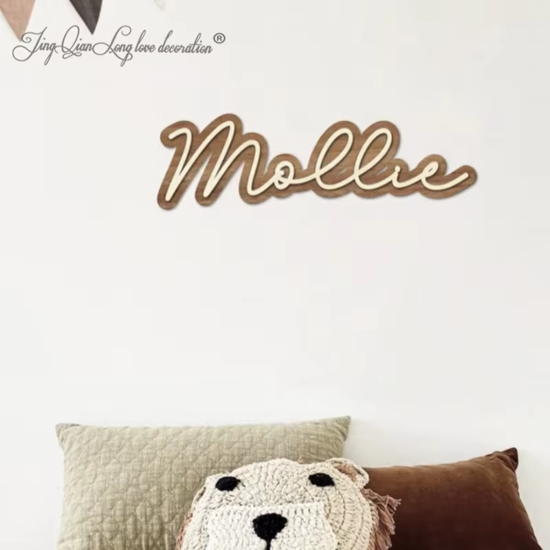 Baby Nursery Letters - Kreş Dekoru için Özel Ahşap İsim