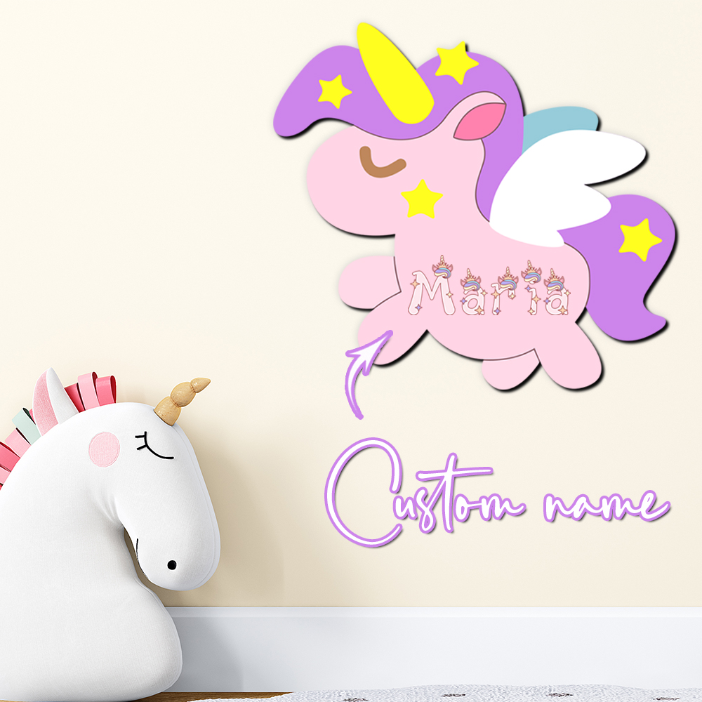 Özel Unicorn Ahşap İsim Tabela - Baby Nursery Letters incelemesi ve fiyatı