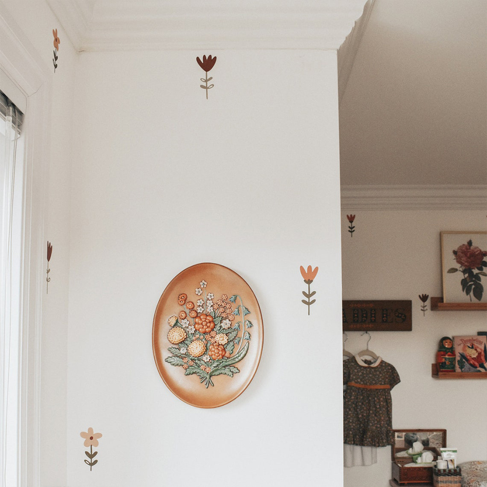 Boho çayır çiçekler suluboya k - Baby Nursery Vinyl Wall Stickers incelemesi ve fiyatı