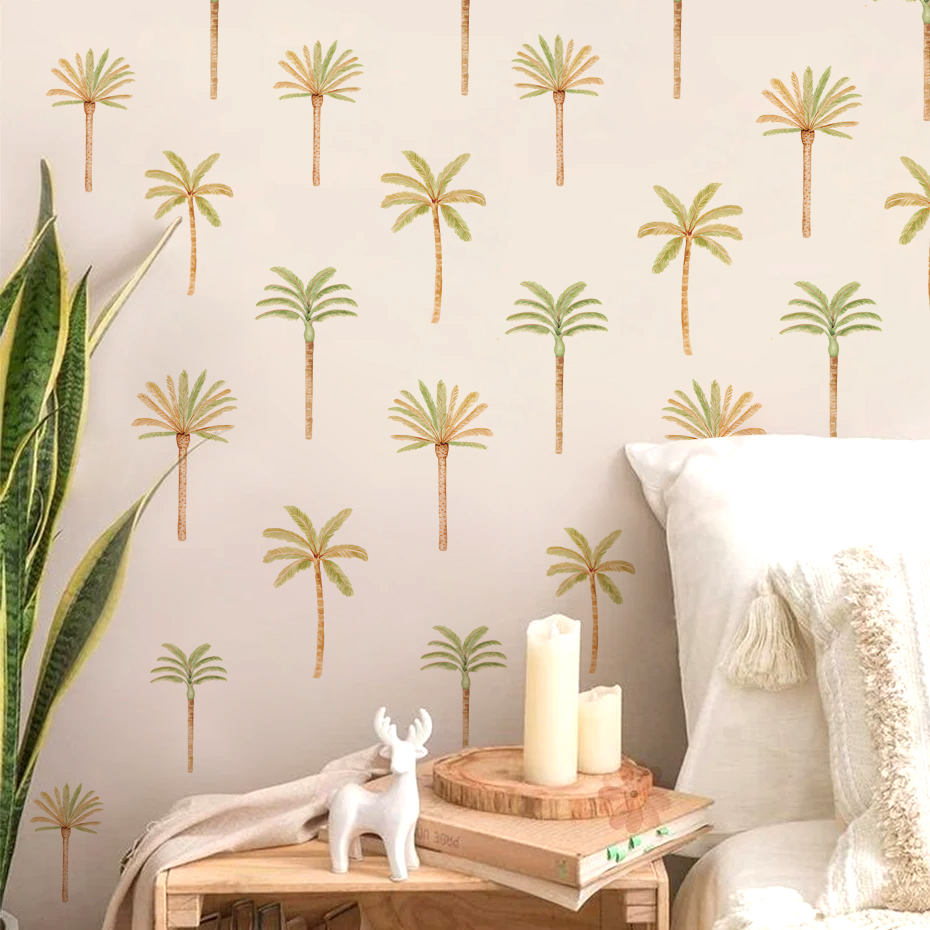Boho hindistan cevizi palmiye  - Baby Nursery Vinyl Wall Stickers incelemesi ve fiyatı
