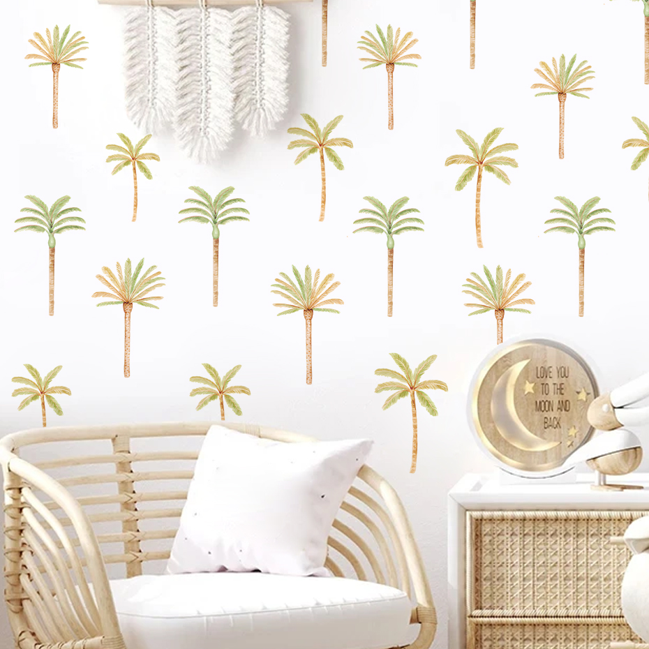 Boho hindistan cevizi palmiye  - Baby Nursery Vinyl Wall Stickers incelemesi ve fiyatı