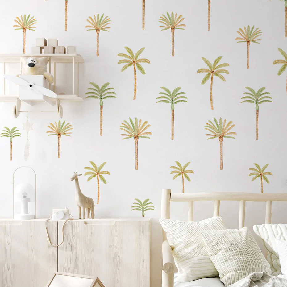 Boho hindistan cevizi palmiye  - Baby Nursery Vinyl Wall Stickers incelemesi ve fiyatı