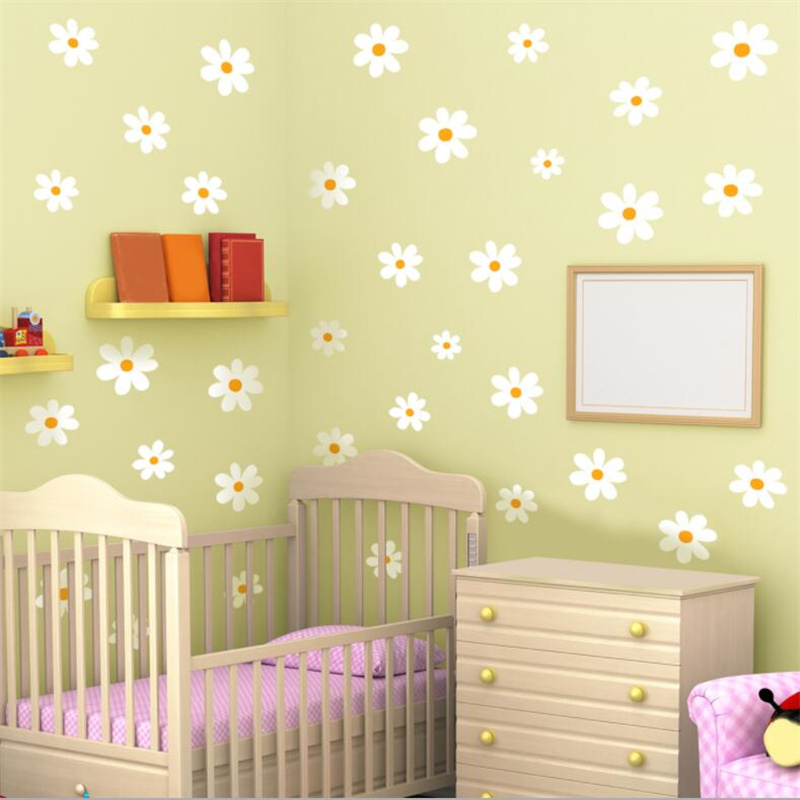 Çiçek Papatya Çiçek Duvar Çıka - Baby Nursery Vinyl Wall Stickers incelemesi ve fiyatı