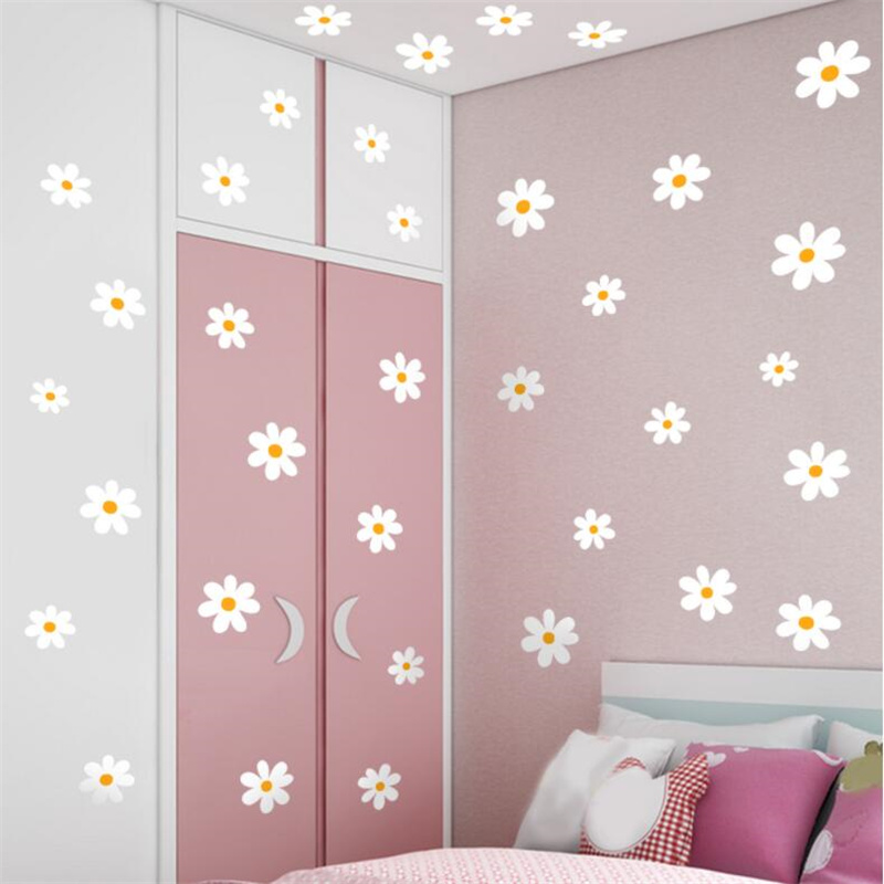 Çiçek Papatya Çiçek Duvar Çıka - Baby Nursery Vinyl Wall Stickers incelemesi ve fiyatı