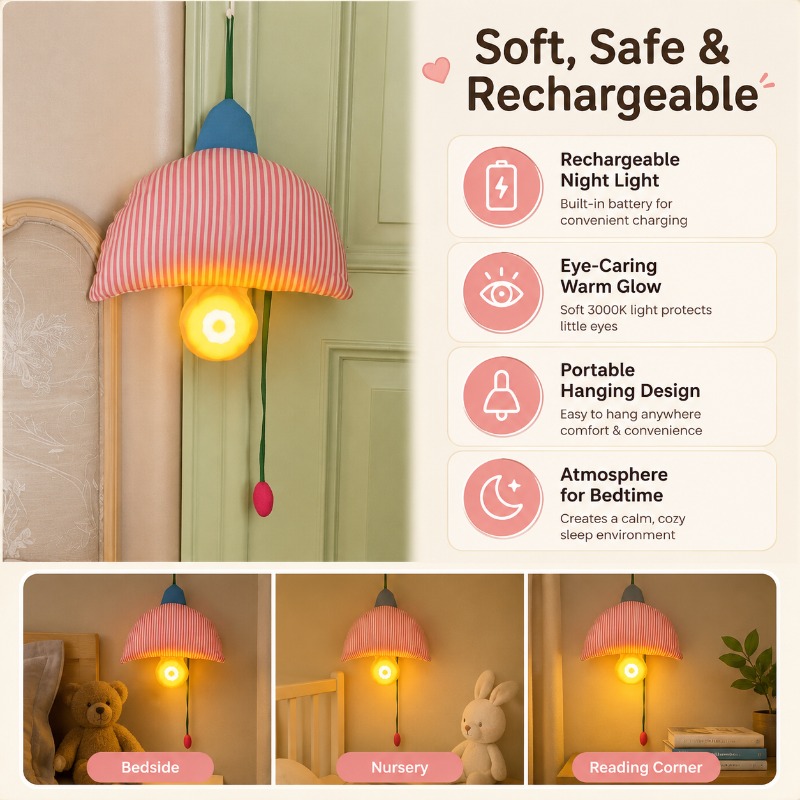 Şarj edilebilir asılı gece lam - Baby Nursery Lampshade incelemesi ve fiyatı