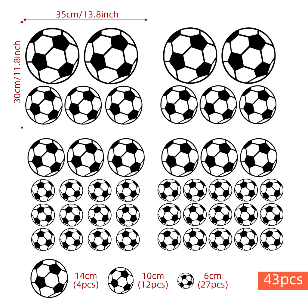 43 adet futbol duvar çıkartmal - Baby Nursery Wall Mural incelemesi ve fiyatı