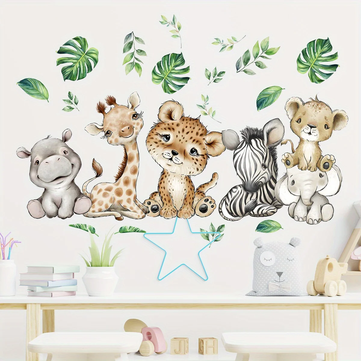 1 adet karikatür sevimli su ay - Wall Decal Nursery incelemesi ve fiyatı