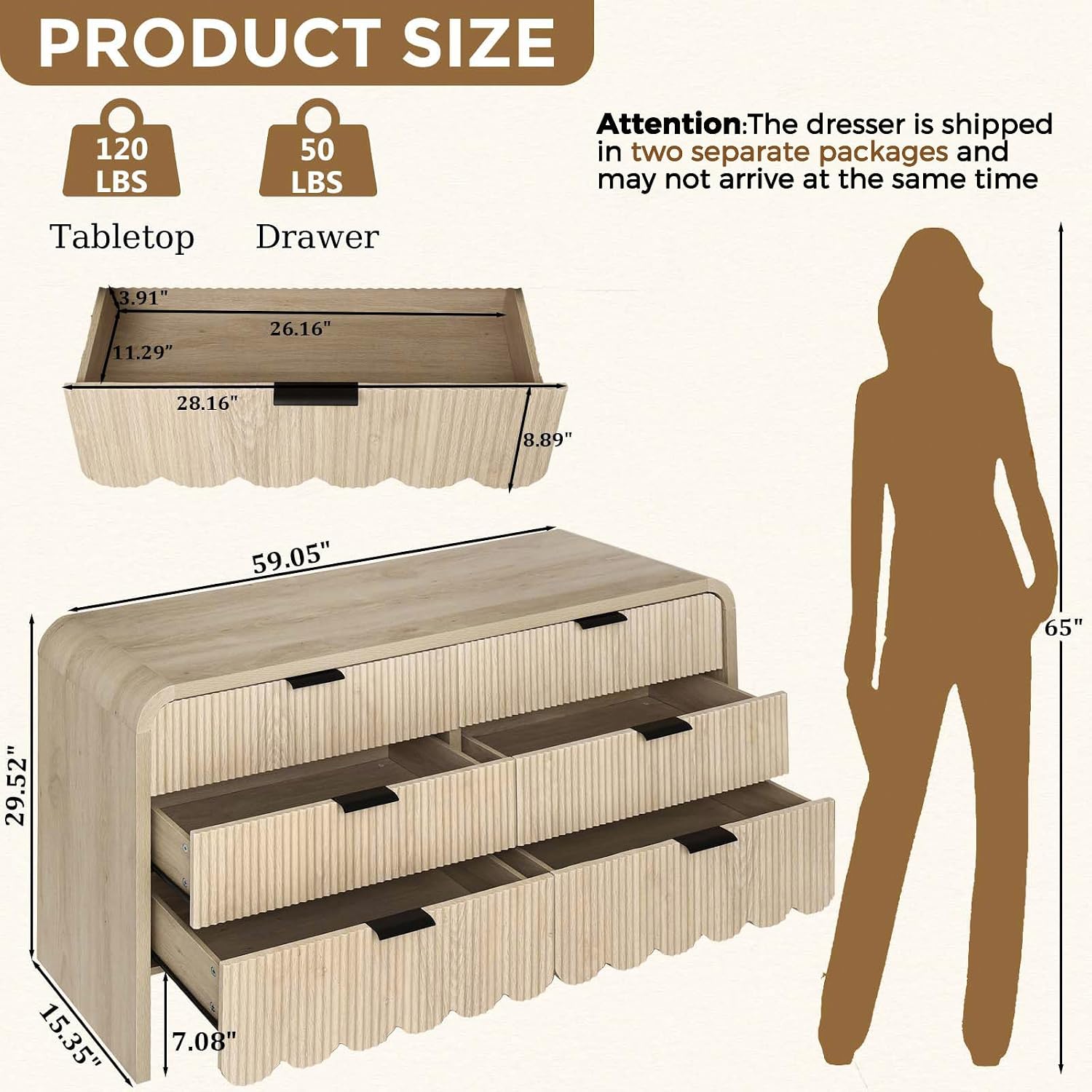 Ahşap 6 Çekmeceli Şifonyer Çoc - Baby Nursery Closet incelemesi ve fiyatı