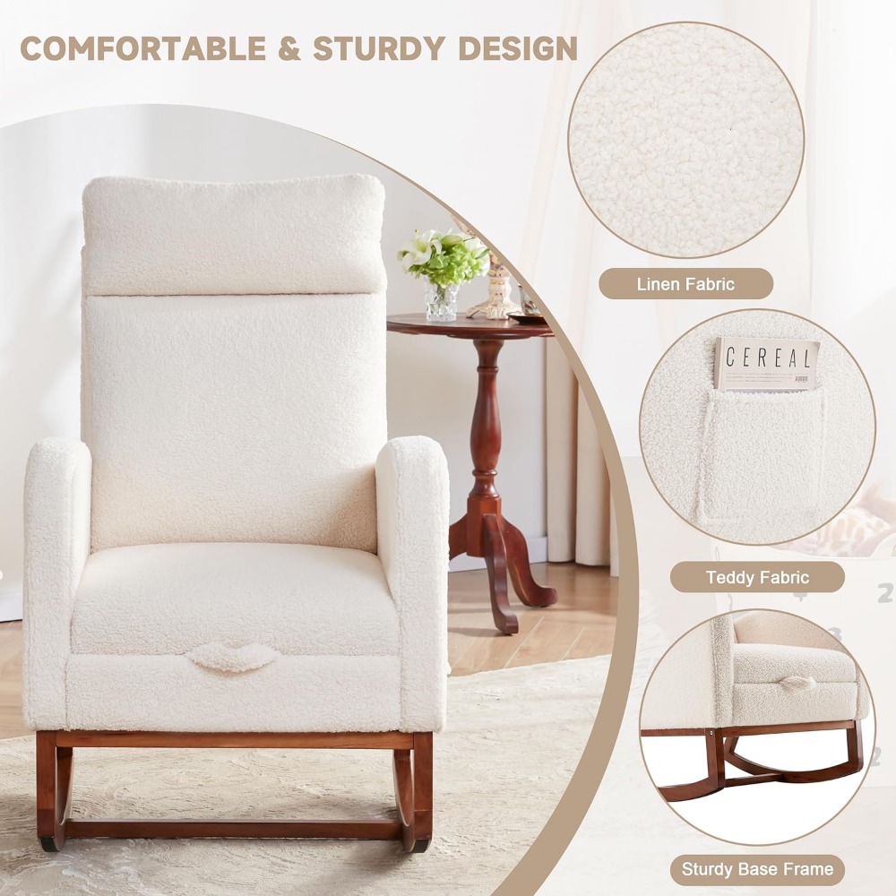 Sallanan Sandalye Yüksek Sırtl - Baby Nursery Glider Chair incelemesi ve fiyatı