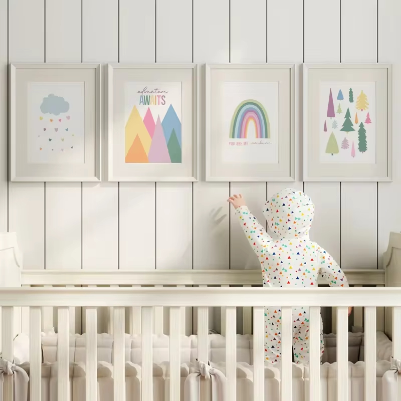 Boho ABC gökkuşağı güneş bulut - Baby Nursery Letters incelemesi ve fiyatı