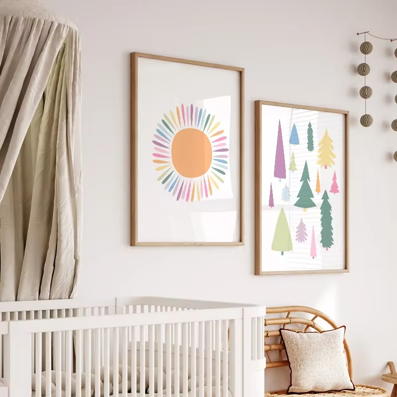 Boho ABC gökkuşağı güneş bulut - Baby Nursery Letters incelemesi ve fiyatı