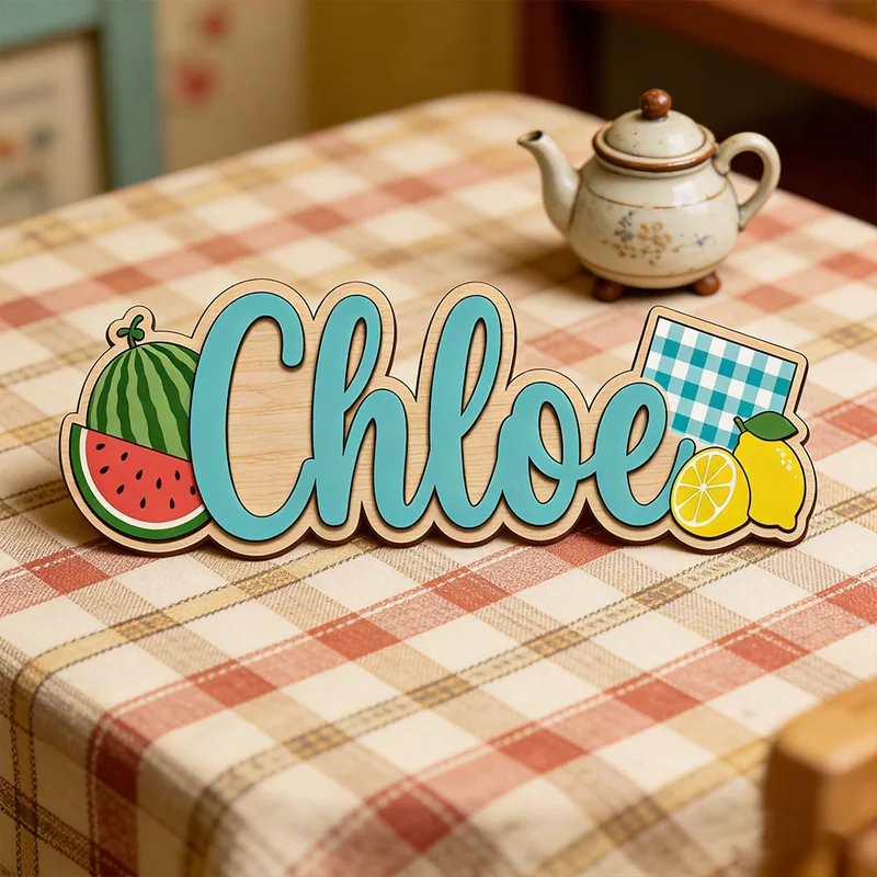 Karpuz Limon Piknik Temalı Öze - Baby Nursery Name Wall Art incelemesi ve fiyatı