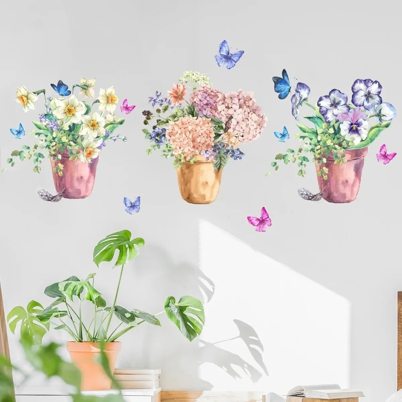 Pastel Ortanca Hercai Menekşe  - Wall Decal Nursery incelemesi ve fiyatı