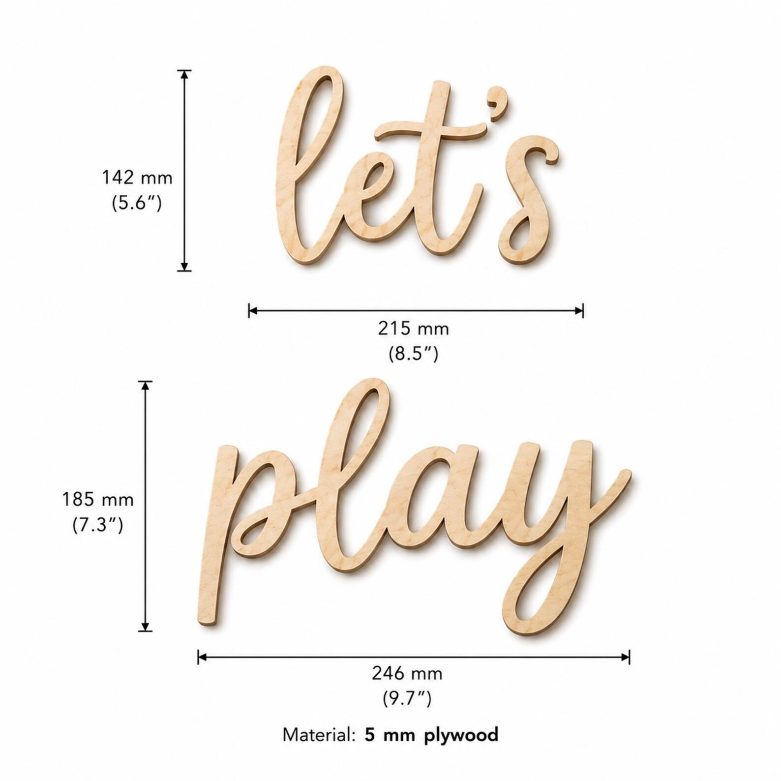 Oynayalım Ahşap Duvar Tabelası - Baby Nursery Wall Art incelemesi ve fiyatı