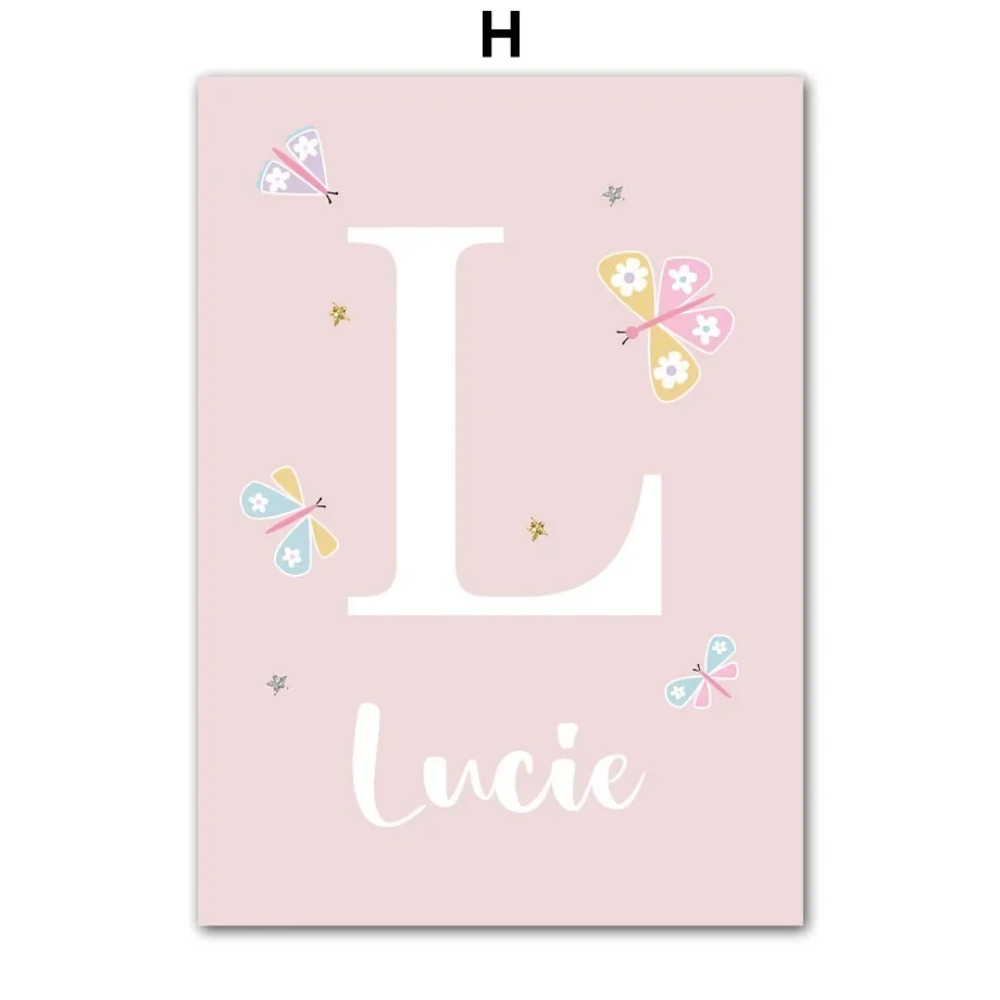 Pembe Unicorn Tavşan Gökkuşağı - Baby Nursery Name Wall Art incelemesi ve fiyatı