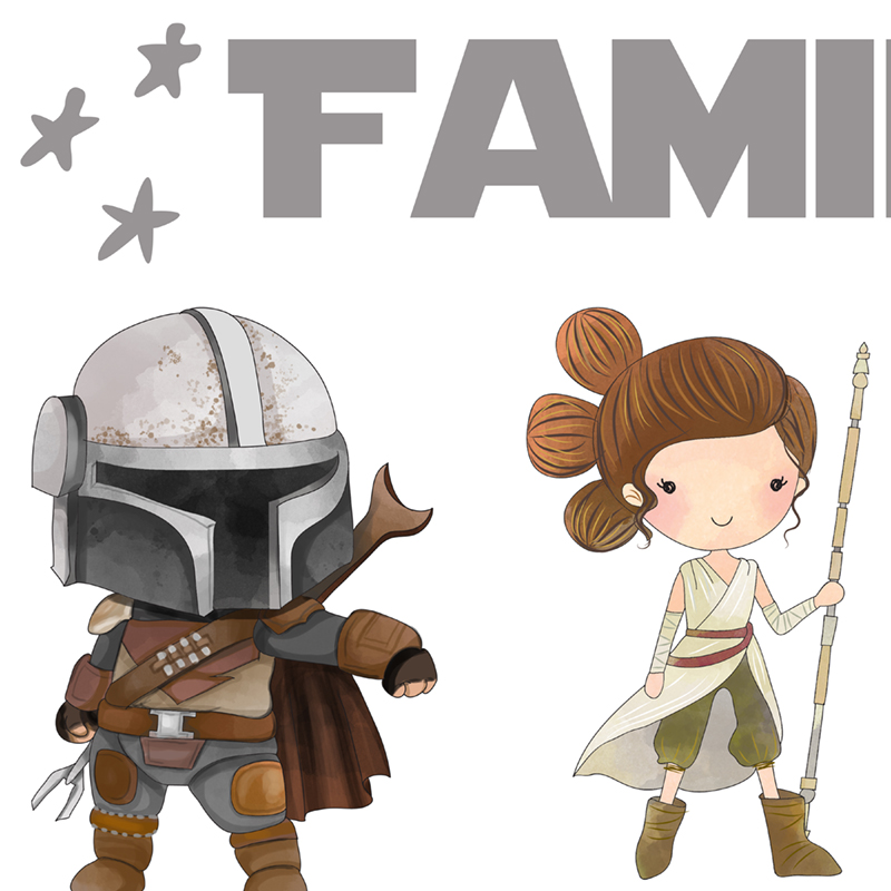 Kişiselleştirilmiş Aile Adı Ba - Baby Yoda Nursery incelemesi ve fiyatı