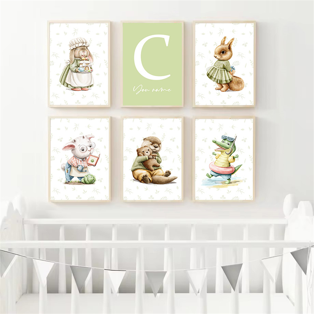 Bebek Özel Ad Posteri Zürafa S - Baby Nursery Name Wall Art incelemesi ve fiyatı