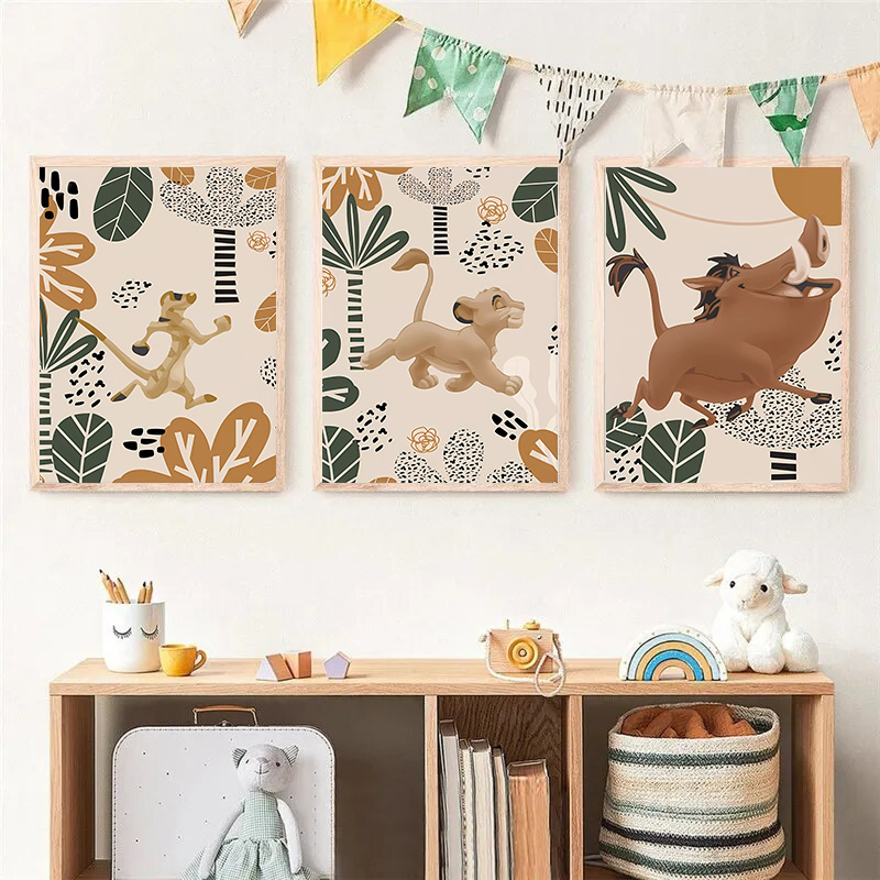 Çocuk Aslan Kral Boho Posterle - Baby Nursery Images incelemesi ve fiyatı