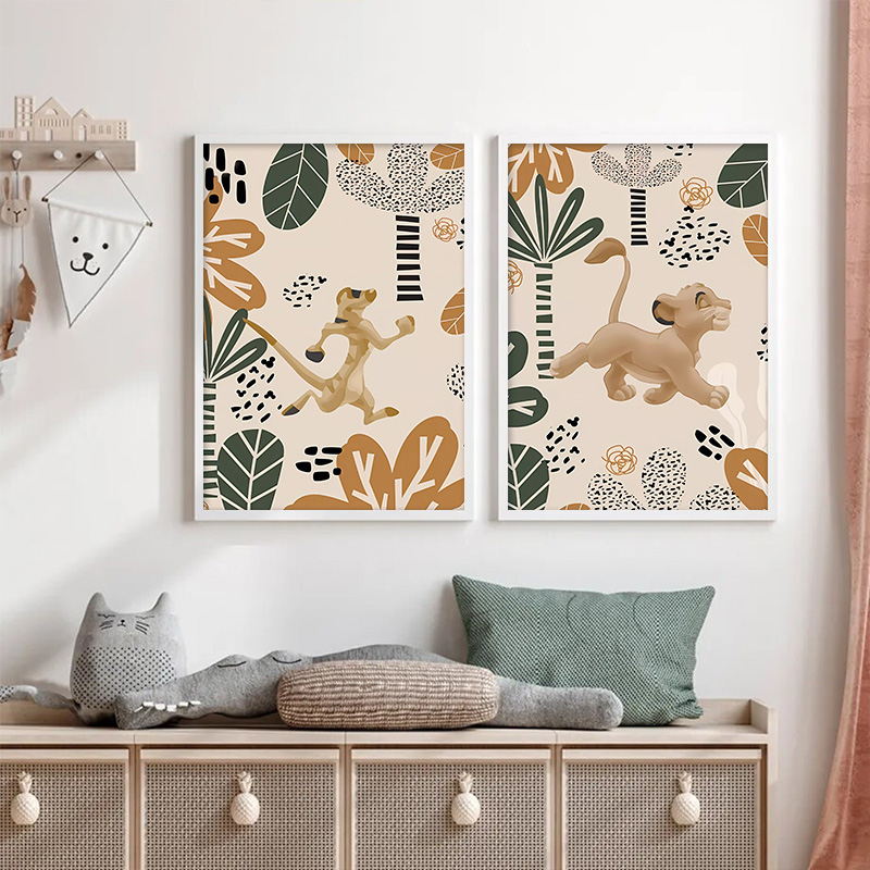 Çocuk Aslan Kral Boho Posterle - Baby Nursery Images incelemesi ve fiyatı