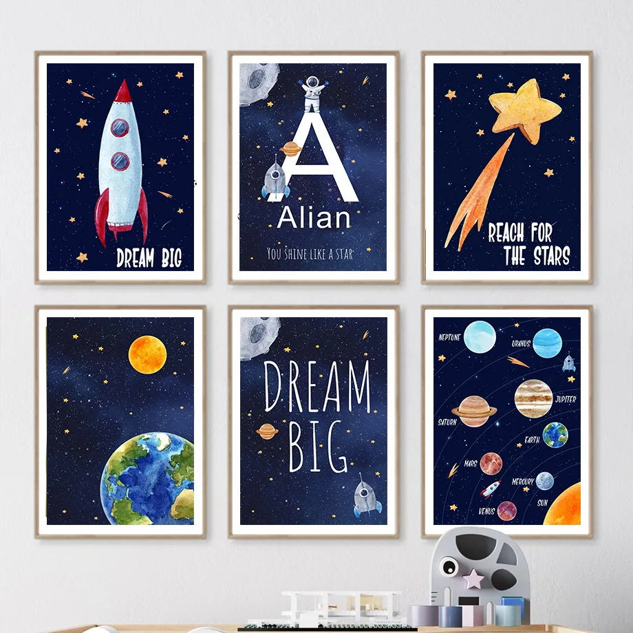 1 adet tuval boyama özel adı ç - Baby Nursery Name Wall Art incelemesi ve fiyatı