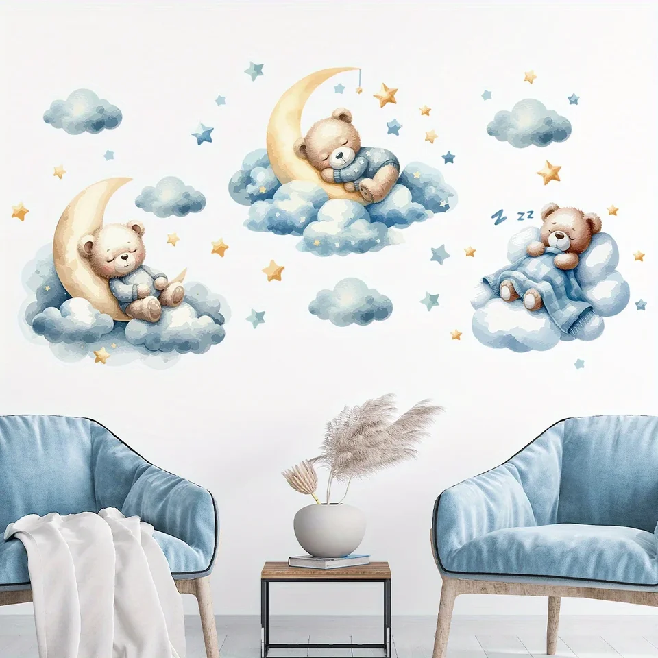 1 Adet Sevimli Ayıcık Çizimi,  - Wall Decal Nursery incelemesi ve fiyatı