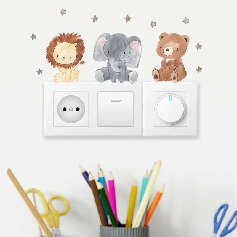 1/2/4/6 takım karikatür hayvan - Wall Decal Nursery incelemesi ve fiyatı