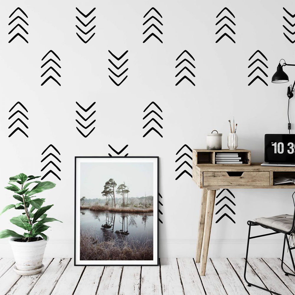 28 Adet Geometrik Benzersiz Ok - Baby Nursery Vinyl Wall Stickers incelemesi ve fiyatı