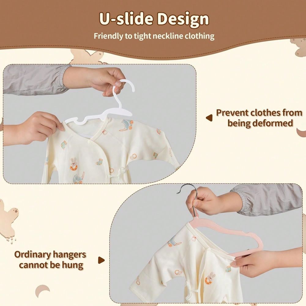 70 100 Paket Çocuk Askıları Pl - Baby Nursery Closet incelemesi ve fiyatı